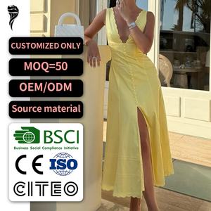 Vestidos Largos de Lujo Retro de Alta Calidad al por Mayor, Vestidos de Fiesta para Mujer para el Verano - Product Image 1