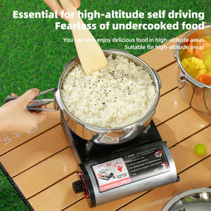 <span class=keywords><strong>Autocuiseur</strong></span> en acier inoxydable 304 pour camping en plein air avec poignée pliable, gain de place - Product Image 3