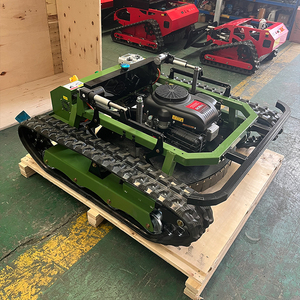 Tondeuse robotisée industrielle autopropulsée sur chenilles, style citerne, à essence, certifiée CE EPA, largeur de coupe 800 mm, capacité 60 L - Product Image 1