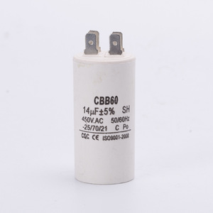 Condensateur YUNTEN CBB60 14UF 450VAC pour démarrage de moteur, utilisation en machine à laver - Product Image 1