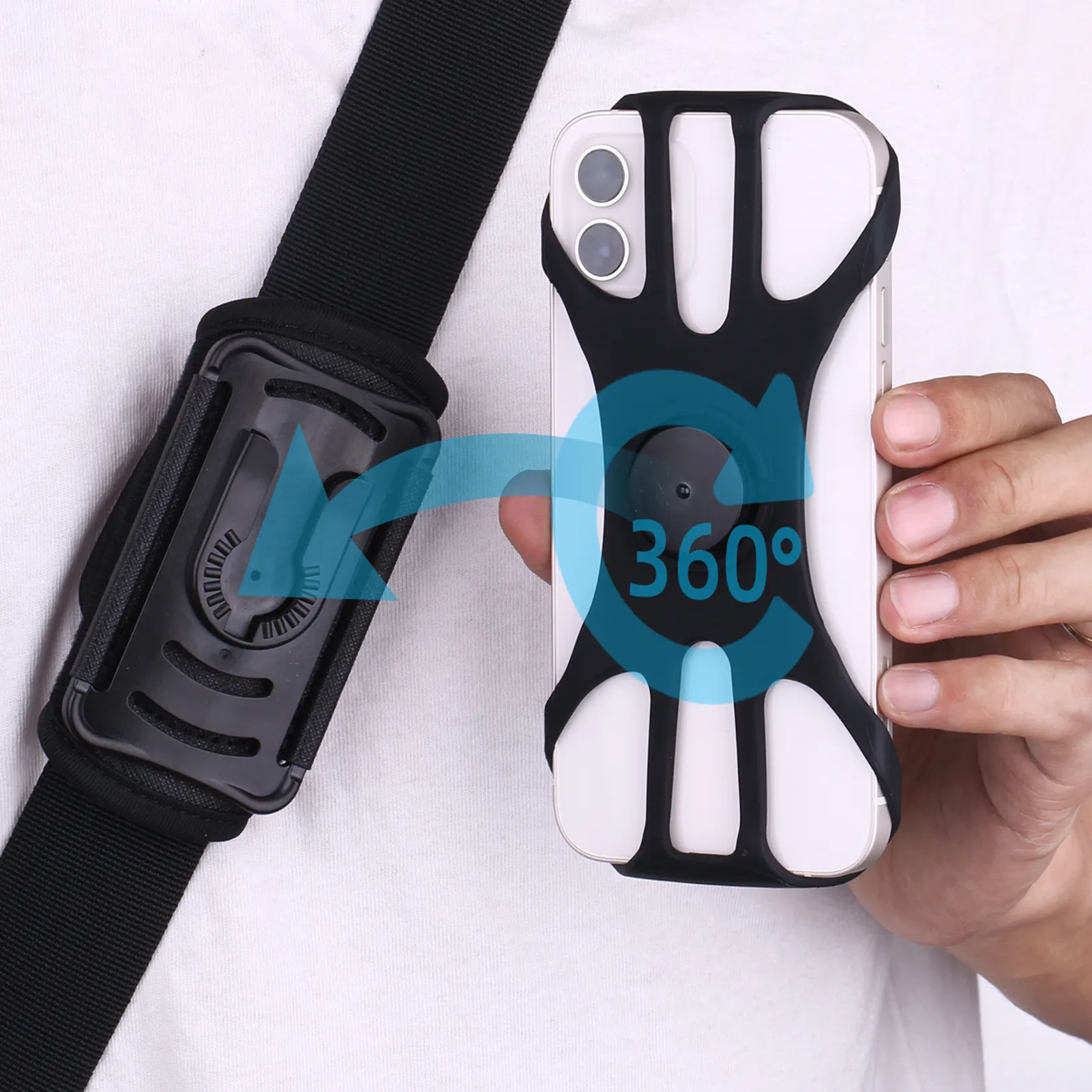 2022 New Patent Detachable Smartphone Strap Pack Pouch Cell Phone Holder Backpack Strap Pouch