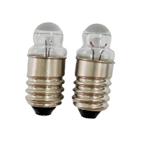 Lampe de poche à base spirale E10, mini ampoule 2,4 V 0,5 A, ampoule médicale, ampoule à incandescence