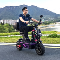 Scooter électrique personnalisable FLJ K13 Ultra 72v avec pneus tubeless de 13 pouces, application et NFC, scooter pliable pour adultes