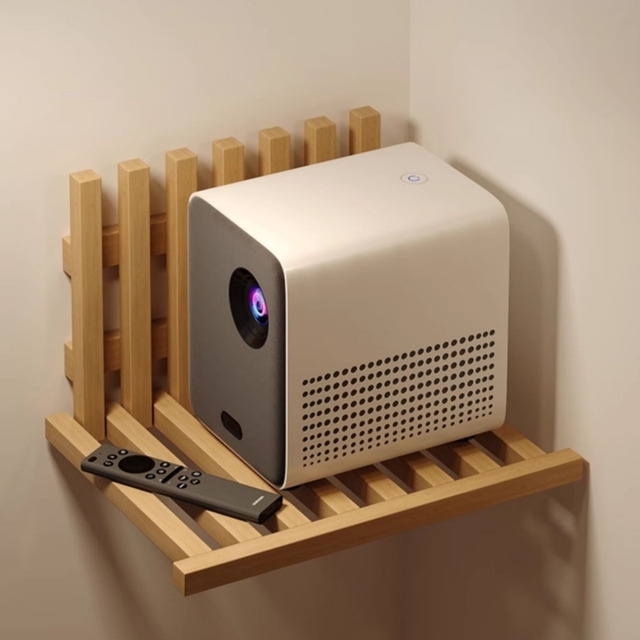 Multi-purpose Projector Wall Hanging Bracket Solid Wood Foldable Wall Shelf Household Bedroom Hanging Bedside Table Storage Rack