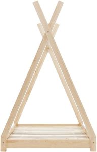 Cama de casa para niños Cama de madera de pino Cama para niños Niños <span class=keywords><strong>Adolescentes</strong></span> Bebé Niño Niñas Niños Dormitorio Marrón - Product Image 5