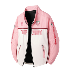 Giacca da Baseball di Tendenza da <span class=keywords><strong>Uomo</strong></span> di Marca Cross-Border in Pelle PU Ispessita con Ricami Giacca da Moto Volante per Coppia - Product Image 4