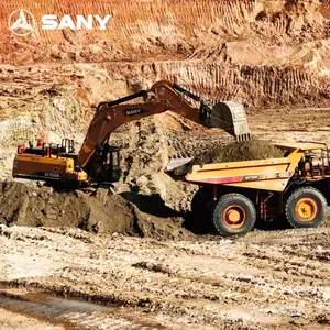 SANY SY500H SY1250H 50 टन 120 टन विशाल बाल्टी हाइड्रोलिक फावड़ा खनन उत्खनन