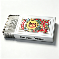 Jeu de cartes à jouer au design spécial et coloré, format slim, avec dés et jeu de poker de table, dans un coffret cadeau rigide haut de gamme