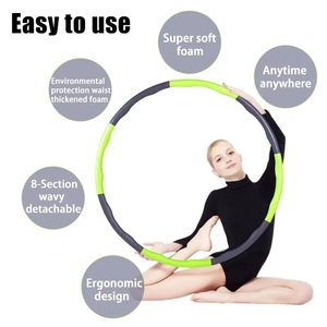 YIWU Anneaux LED intelligents pondérés avec logo personnalisé Boucles Hula de fitness pour adultes et enfants Perte de poids Équipement d'exercice <span class=keywords><strong>Hoola</strong></span> - Product Image 3
