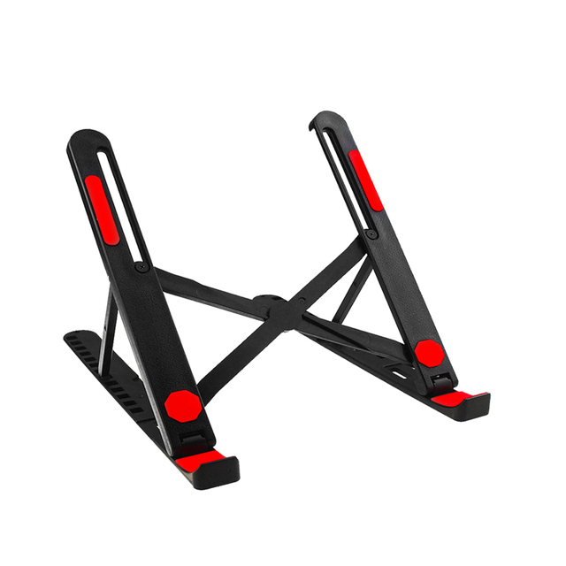TISHRIC Laptop Stand Plastics Portable Notebook Stand 13 Gear Height Adjustment Foldable Laptop Holder for Notebook 11-17 Inch