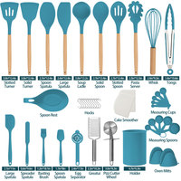 Outils de cuisine de luxe Gadgets Accessoires Ustensiles De Cuisine En Silicone Ustensiles De Cuisine En Silicone Ensemble D'ustensiles De Cuisine En Silicone