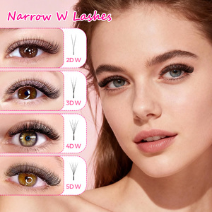 Starscolors Extensions de cils préfabriquées YY 3D 4D 5D W, bouquets de cils en forme de trèfle, plateau d'extensions de cils mats - Product Image 2
