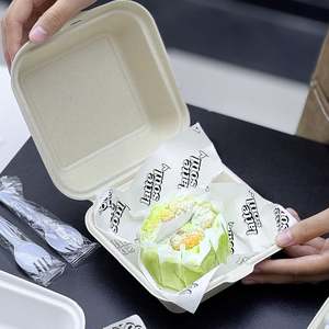 Papier kraft écologique jetable personnalisé, enduit de PE, résistant à la graisse, 18*18, pour sandwichs, produits de boulangerie, collations, gâteaux, emballages alimentaires personnalisés - Product Image 6