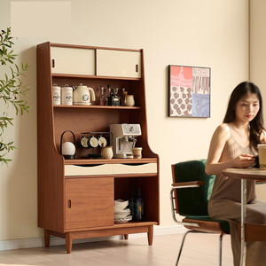 Vintage Style Solid Wood <b>Sideboard</b> Boxwood 95 Multifunctional <b>Storage</b> Cabinet For Living Room And Dining Area - Product Image 1