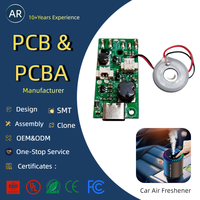 Disque céramique ultrasonique 8mm/16mm/20mm pour humidification et nébulisation médicale, puce d'atomisation SMT PCBA personnalisée pour dispositif de brumisation domestique et automobile
