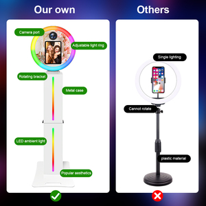 เครื่องถ่ายภาพเซลฟี่แบบดิจิตอล DSLR พร้อมหน้าจอสัมผัส LED ขนาด 9.7 10.2 10.5 นิ้ว ใช้ได้กับ iPad พร้อมแฟลชดิจิตอล DSLR สำหรับงานปาร์ตี้ - Product Image 5