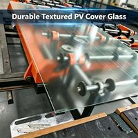 Textured Low Iron Photovoltaic Cover Glass, Optimized Light Capture Tempered Glass for Outdoor Solar Energy Projects