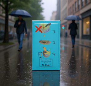 TS-B50D Poncho Antipioggia Monouso in PE per Singola Persona, Stile Universale per Campeggio all'Aperto, Design Semplice - Product Image 2