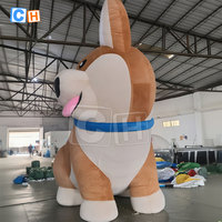 Peluche gonflable chien mascotte publicité gonflable parc décoration