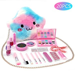 Juego de Cosméticos Lavables de Plástico Ecológico para Niñas, Kit de <span class=keywords><strong>Maquillaje</strong></span> para Bebés y Niñas, Juguetes de Belleza - Product Image 5