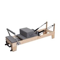 Hölzernes Pilates Core-Bett - Faltbar & Mehrfach Winkelverstellbar für Zuhause oder Yoga-Studio