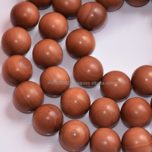 Cuentas redondas de sándalo de 12mm, cuentas sueltas JAP mala - Product Image 1