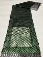 Nouvelle dentelle africaine en tulle à sequins 100 % polyester écologique et doux pour robe de soirée de célébration 2026