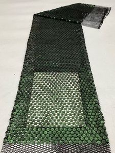 Nuevo Tejido de Encaje Africano Ecológico 100% Poliéster con Malla Suave, Lentejuelas y Encaje Francés 2026 para Vestidos de Noche y Celebración - Product Image 4