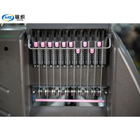 Machine à tricoter plate entièrement automatisée MaxZing 2+2 têtes à double système pour chaussettes, pulls, bonnets et gants
