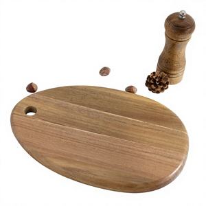 Tabla de Cortar de Madera de Acacia, Diseño Creativo en Forma de Lágrima, Madera Sólida para Cocina, Cortador de Frutas, Pan y Verduras, Duradero, Fácil de Limpiar, Apto para Lavavajillas - Product Image 1