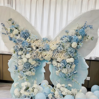 Décoration de mariage personnalisée, fleurs artificielles géantes, arrangements floraux papillon, service complet de conception