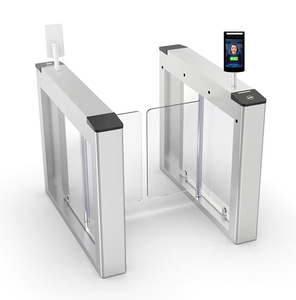 Bảo mật cao sinh trắc học tích hợp khuôn mặt/RFID/QR/mã vạch/Vân tay kiểm soát truy cập thông minh dual-cửa Swing rào cản turnstile - Product Image 1