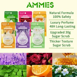 Kit de pédicure de luxe AMMES Herbal Foot - Ensemble spa 4 en 1 avec gommage détoxifiant et relaxant végétalien biologique, arôme instantané, 4 étapes - Product Image 5