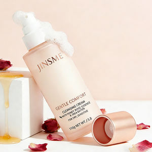 Crema Limpiadora Suave y Calmante de Miel y Manteca de Karité con Rosa, 110g, para Piel Seca y Sensible, Hidratante, Opciones Personalizables, OEM ODM - Product Image 3