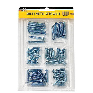 Kit de vis pour tôle, vis autotaraudeuses galvanisées à tête cylindrique pour usage domestique - Product Image 4