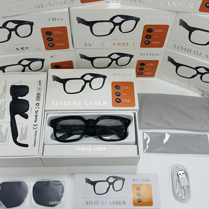Nouvelles lunettes intelligentes S3 ULTRA, appels vidéo 5 mégapixels, traduction en temps réel, diffusion en direct, capture de photos, enregistrement - Product Image 1