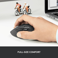 Nuevo Ratón Inalámbrico Multidispositivo Logitech M720 Triathlon con Desplazamiento Hiper-Rápido, Batería de 24 Meses, Bluetooth y USB Unifying para PC