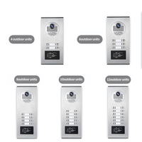 Sonnette de porte intelligente sans fil avec caméra étanche pour appartement, système d'interphone sans fil