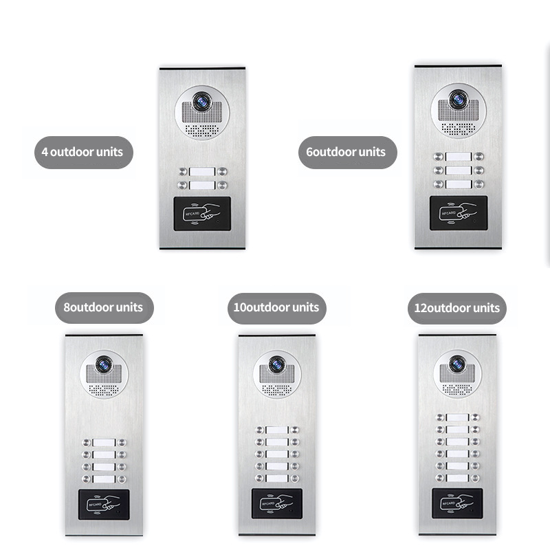 Smart Multi Apartments Building Doorbells Secure Efficient