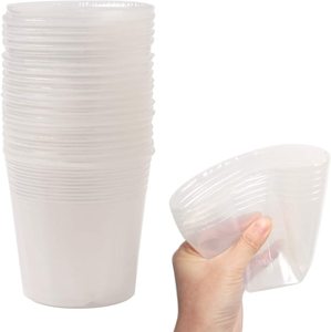 Soft Clear Plastic Pot 4 Inch Plant Nursery Pots Clear Orchid Pot Planting Container Cups Seed Starting Trays