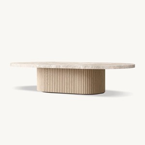 Modern Minimalist Solid Wood and Marble <strong>Top</strong> Center <strong>Table</strong> <strong>High</strong> Quality Custom Living Room Furniture Coffee <strong>Table</strong> - Product Image 2