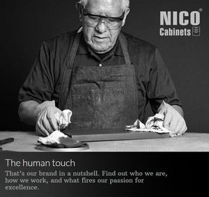 NICOCABINET 현대 대리석 찾고 이탈리아 주방 캐비닛 주방 가구 옻칠 모듈 부엌 - Product Image 6