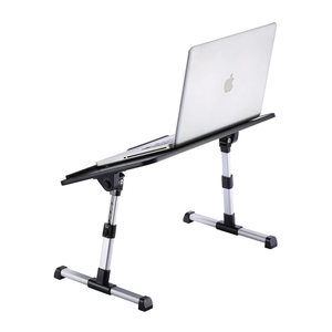 Ergonomic xách tay có thể gập lại có thể điều chỉnh chiều cao và góc MDF Văn Phòng Nhà Giường máy tính bảng máy tính xách tay bằng gỗ đứng - Product Image 4