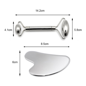 Strumenti per la pelle a rullo per il viso e <span class=keywords><strong>Gua</strong></span> Sha Set per massaggi per la cura della pelle strumento a rullo per uso domestico e commerciale - Product Image 5