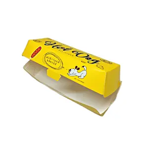 Snack box Verpackung Takeout Box Hotdog/Burger/Sandwich Papier Kraft papier UV-Beschichtung Lackieren Prägen Stempeln Akzeptieren Sie Lebensmittel