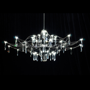 Lampadario lucciola Villa Hall luce moderna di lusso creativo lampadario stellato ristorante lampada da soggiorno - Product Image 1