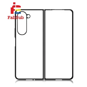 Nuevo diseño 2D TPU Fold Sublimation Phone Case Blanks Phone Case con borde antideslizante para Samsung Z Fold 5