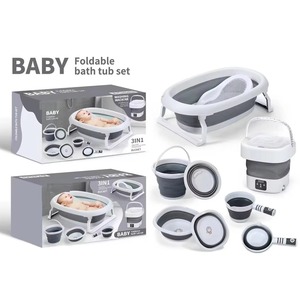 Ensemble de bain <span class=keywords><strong>pour</strong></span> bébé <span class=keywords><strong>nouveau</strong></span>-<span class=keywords><strong>né</strong></span> avec machine à laver multifonctionnelle 8-en-1 en plastique <span class=keywords><strong>pour</strong></span> 0-8 ans - Product Image 3