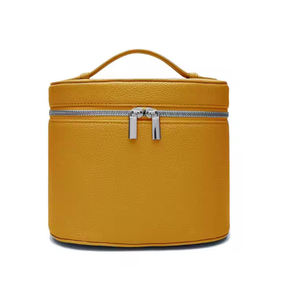 Popüler yeni stok kolu Pu deri çift Zip seyahat kozmetik çantaları bayanlar için taşınabilir güzellik makyaj çantası - Product Image 2