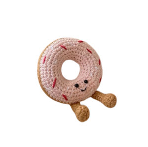 Kit de Ganchillo <span class=keywords><strong>Amigurumi</strong></span> de Peluche Pastel, Fácil de Usar, Juego de Adornos Rellenos para Accesorios de Bolsos y Regalos para Niños, Kit de Ganchillo de Donuts para Hacer Uno Mismo - Product Image 6